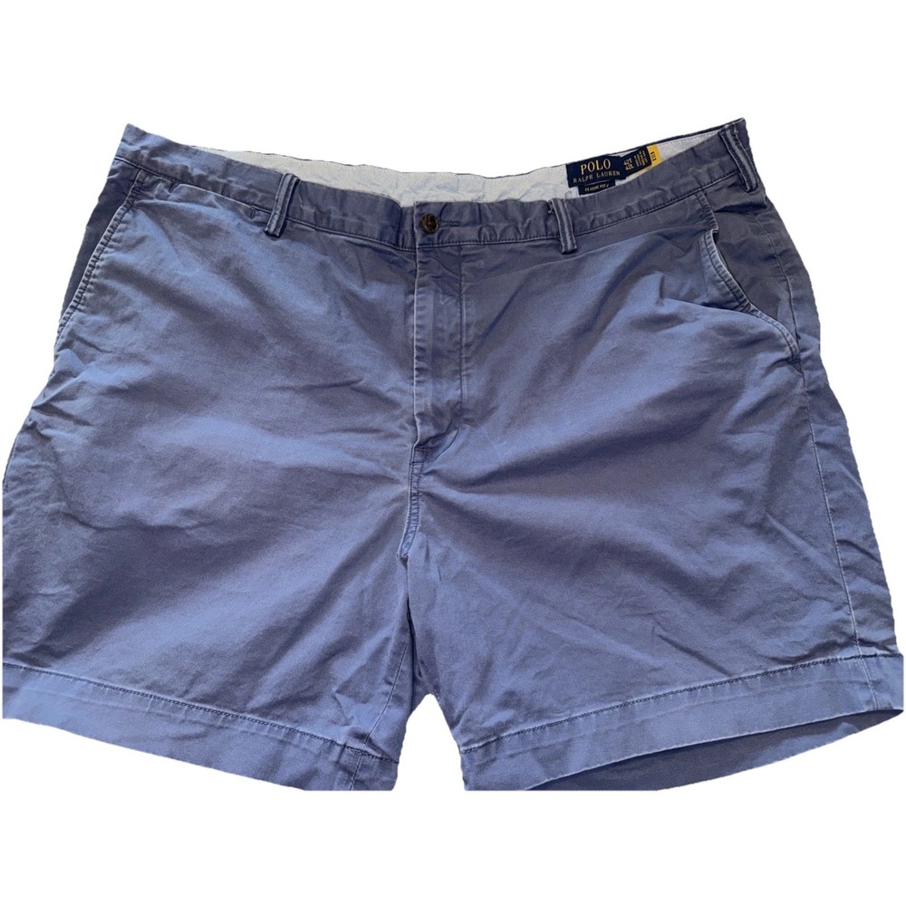 Polo Ralph Lauren Mens Shorts Blue Stretch Cotton Twill Classic Fit 42T